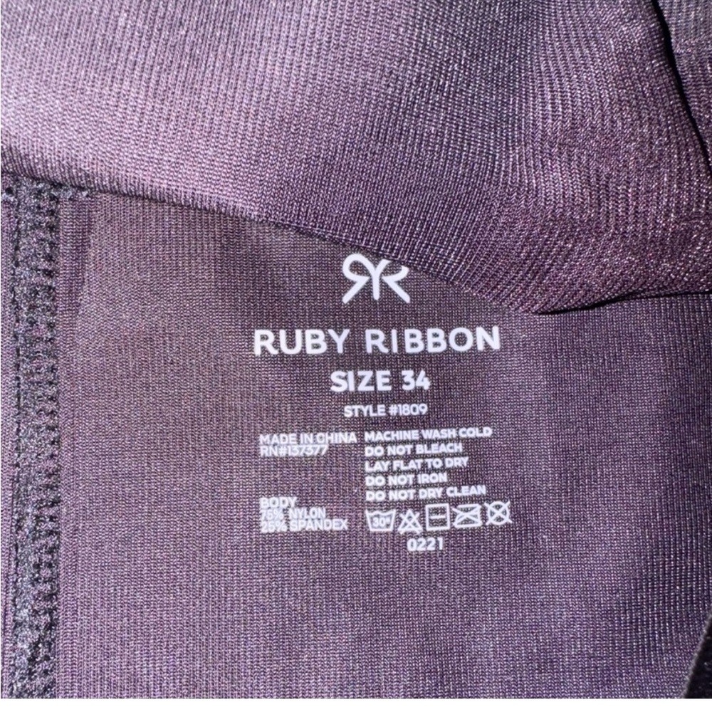 Ruby Ribbon Black Extra Support Demiette Size 34 … - image 6